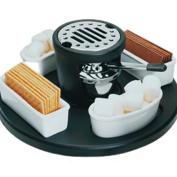 NEW Casa Moda. S'mores Maker Indoor Outdoor Smores Set Marshmallow Roaster - Picture 2 of 7